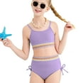 thumbnail image 4 of Girls Swimsuit with Shorts Girls Two Pieces Swimsuit Girls Bikinis for Kids 9-10 Years, 4 of 5