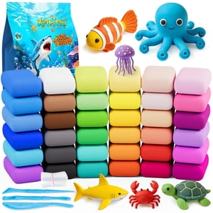 CiaraQ Air Dry Clay 36 Colors with Sculpting Tools