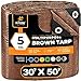 thumbnail image 3 of Xpose Safety Housse de Protection Poly Marron 30 Pieds x 50 Pieds - Durable, Résistante à l'Eau, Résistante aux Intempéries - Épaisseur 5 Mil, 3 of 4