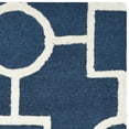 thumbnail image 4 of SAFAVIEH Cambridge Joyce Geometric Shapes Wool Area Rug, Navy Blue/Ivory, 9' x 12', 4 of 6