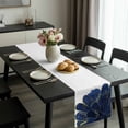 thumbnail image 2 of Navy Blue Gold Table Runner 72 Inches Long, Abstract Line Art Troditional Ink Painting Kitchen Coffee Dining Table Decoration for Home Party Birthday Wedding Home Decor 18x72 Inches, 2 of 8