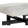 thumbnail image 5 of Sunpan Pilar 52" Rectangular Transitional Cowhide Leather Bench in Gray, 5 of 5