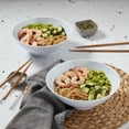 thumbnail image 2 of INFUSE 2-Piece 8" Melamine Noodle Ramen Bowls Set, White, 2 of 7