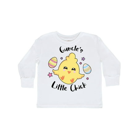 

Inktastic Happy Easter Guncle s Little Chick Gift Toddler Toddler Girl Long Sleeve T-Shirt