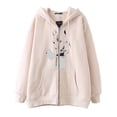 thumbnail image 4 of Sudadera con capucha estilo oscuro hip hop gótico Harajuku Y2Y calavera mariposa cremallera hombres y mujeres chaqueta Harajuku sudadera, 4 of 5