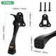 thumbnail image 3 of Uxcell 2-Pack Topes de Puerta, Tope de Puerta de Caída de Aleación de Aluminio de 4 Pulgadas con Altura Ajustable [Negro], 3 of 7