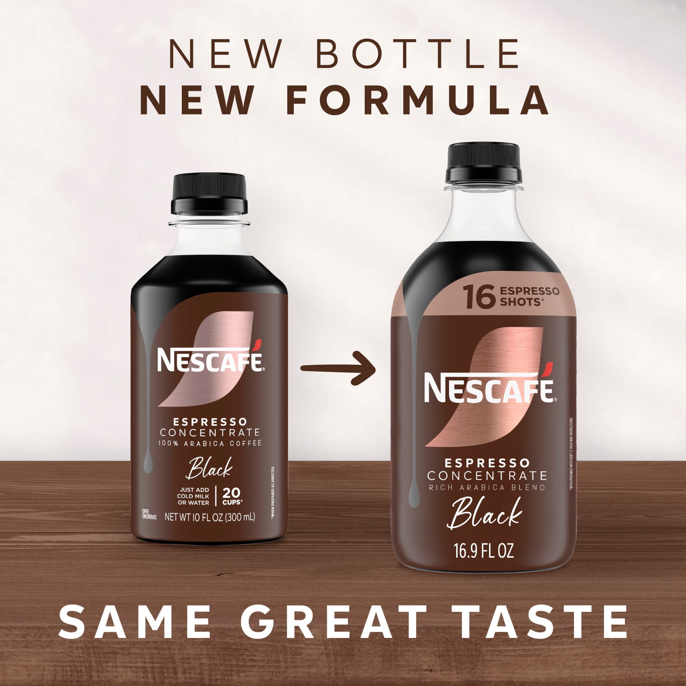 NESCAFÉ Espresso Concentrate Black, Coffee Concentrate, Instant Espresso, 16 Shots 16.9 fl oz