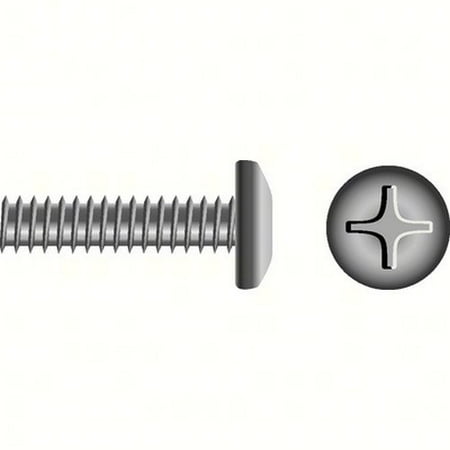 

SeaChoice 59653; 6-32 X 1/2 Phillips Head Pan Machine Screw 10/ Bag (Pack Of 10)