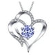 thumbnail image 1 of Fiudx Collar con Piedra de Nacimiento, Colgante de Corazón, Cadena Ajustable, Elegante Opción de Regalo, Ideal para Cumpleaños, Aniversarios o Uso Diario, para Mujeres y Niñas, con Dije Personalizado, 1 of 2