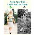 thumbnail image 4 of Lilian&Gema Baby Doll Carrier for Kids, Front and Back Doll Accessories Carrier with Adjustable Straps for Little Girls, Doll Carrier for Stuffed Animal Baby Doll, Green, 4 of 8