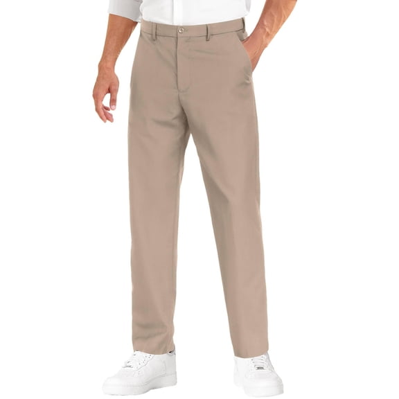 COOFANDY Mens Dress Pants Expandable Waist Wrinkle Free Suit Pants Flat Front Casual Dress Slacks
