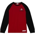 thumbnail image 2 of Men's Mitchell & Ness Scarlet Nebraska Huskers Legendary Slub Raglan Long Sleeve T-Shirt, 2 of 5