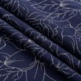 thumbnail image 5 of Fragrantex Modern Blue Floral Back Tab Blackout Curtains, 52” x 63” (2 Panels), 5 of 6
