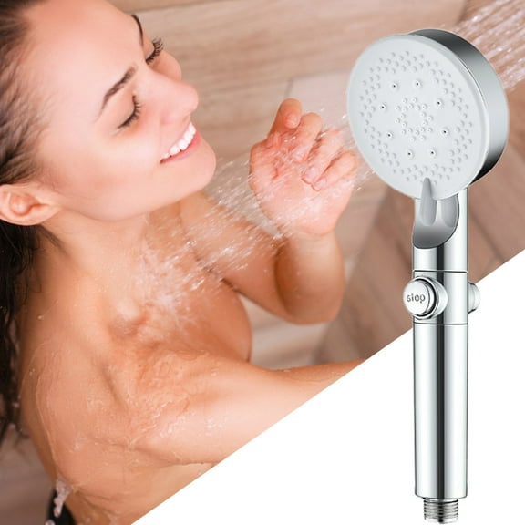 Handheld Shower Head,High Pressure Shower Head with Carbon Filter,Hard Water Softener,5 Spray Modes,Anti-Clogging Nozzles,Easy to Clean,One-Hand Operation,Easy Installation,with Universal Connector