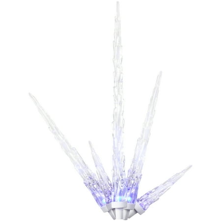 Holiday Time 14.3-Ft. 25 LED Twinkling Icicle Lights, Blue with Spare Bulbs and Fuse