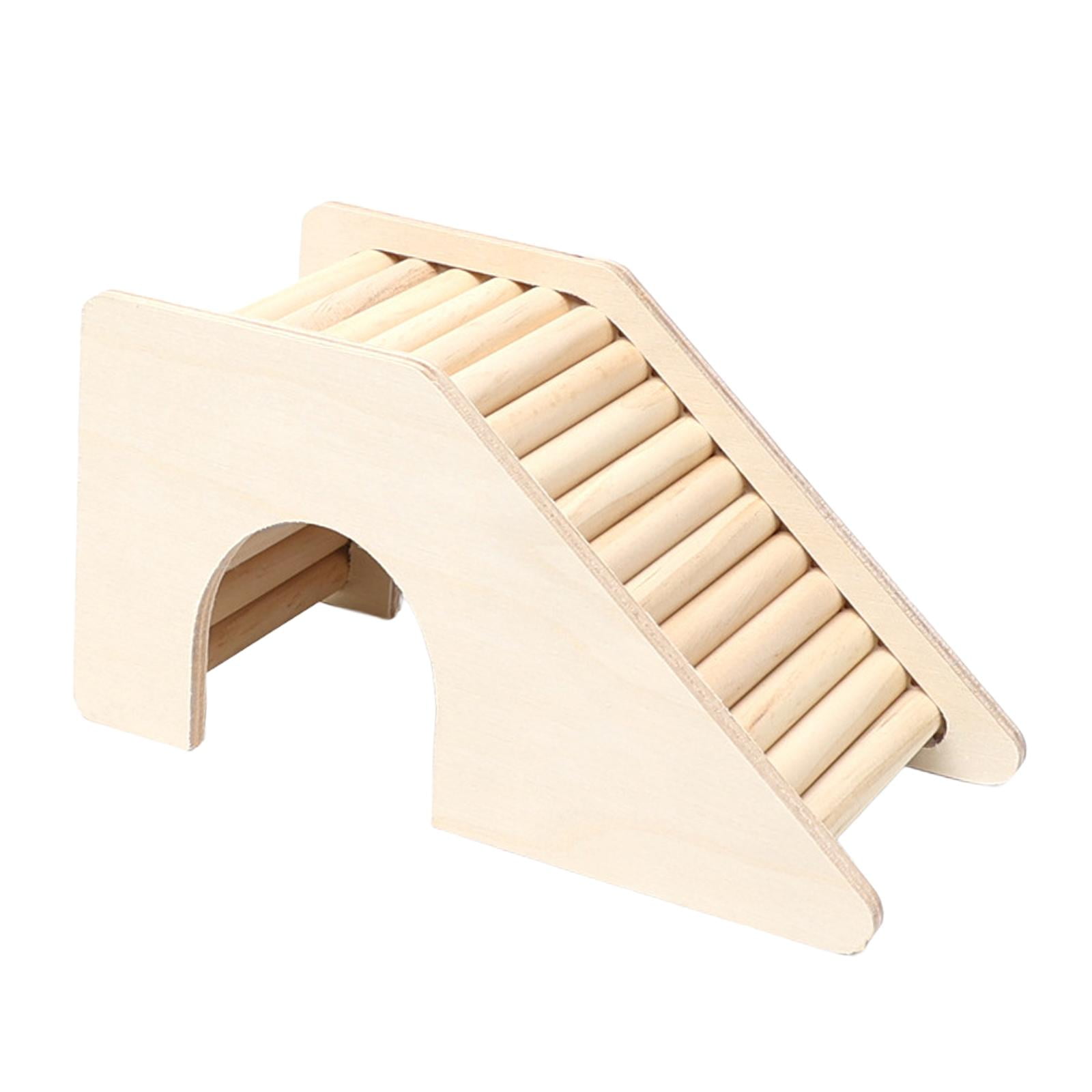 Stgfyxgs Hamster Climbing Toy, Wooden Bridge, Toy, Interesting Hamster Hut Hideaway for Pet Toys, Other Small Animals, Hedgehogs Ladder