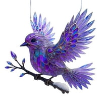 TanSiDing 1pcs Rustic Christmas Tree Ornament with Animal Design, Shatterproof Acrylic Holiday Decoration for Home, Festive Gift for Pet Lovers Style 1