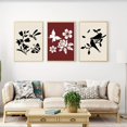 thumbnail image 6 of 9PCS Border Stencil Craft Paint Template stencils for crafts reusable plastic floral vine butterfly designs for wood furniture wall canvas floor DIY art,E-9PCS, 6 of 7