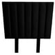 thumbnail image 2 of Cabecera King Size El Bazar Store Drey Terciopelo Negro Rayas Moderna, 2 of 4