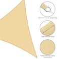 thumbnail image 4 of Yescom 2 Pack 20 Pieds 97 % Bloc UV Triangle Voile d'Ombrage Couverture de Piscine Extérieure Filet, 4 of 10