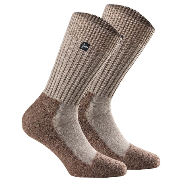 Rohner Advanced Socks Calcetines de trekking unisex, 2 pack - Original, mezcla de lana virgen Beige 42-44