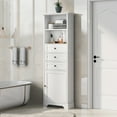 thumbnail image 6 of Tall Storage Cabinet with 3 Drawers and Adjustable Shelves for Bathroom, 6 of 8