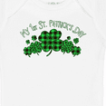 thumbnail image 4 of Inktastic My 1st St. Patrick's Day with Plaid Shamrocks Boys or Girls Baby Bodysuit, 4 of 5