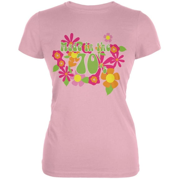 Made In The 70s Pink Juniors Soft T-Shirt - 2X-Large