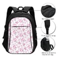 thumbnail image 3 of Balery Rose Flowers Mochila con carga USB para hombre y mujer - Mochila impermeable y antirrobo para laptop con puerto USB para viajes, trabajo, 3 of 7
