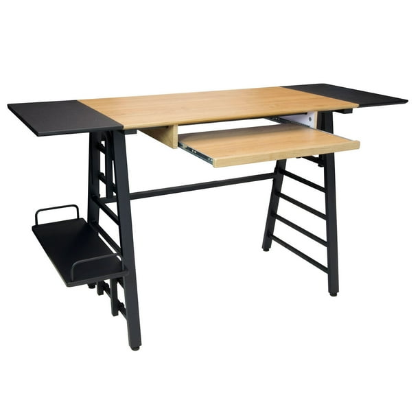 Calico Designs Ashwood Convertible Desk with Height Adjustable Shelves