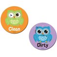 thumbnail image 1 of Dishwasher Magnet Clean Dirty Sign Double Sided Flip Non-Scratch Magnetic Indicator Perfect Kitchen Addition 3.15" Round by Morcart (Owl), 1 of 6