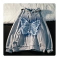 thumbnail image 5 of American Street Butterfly Patch Designs Hoodie Women Y2k New Harajuku Plus Velvet Thickening Trend Sweatshirts Couple Loose Tops, 5 of 6