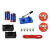 eisco labs basic beginner circuit kit for teaching series and parallel circuits- switch, (2) 'c' batteries w/ holders, (2) light holders, (5) bulbs, bulk wire