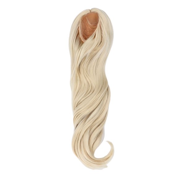 JF0319 Milk Gold 1/3 BJD Doll Wig - 22-23cm Head Circumference, Soft Silk Long Curly Middle Part Hair with Simulated Scalp, Knot- & Stylable for SD, DZ, DD, DOD Dolls