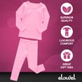 thumbnail image 5 of Elowel Pajama Set for Women and Men 2 Pack 100% Cotton Adult PJs Light Pink Size XL, 5 of 7