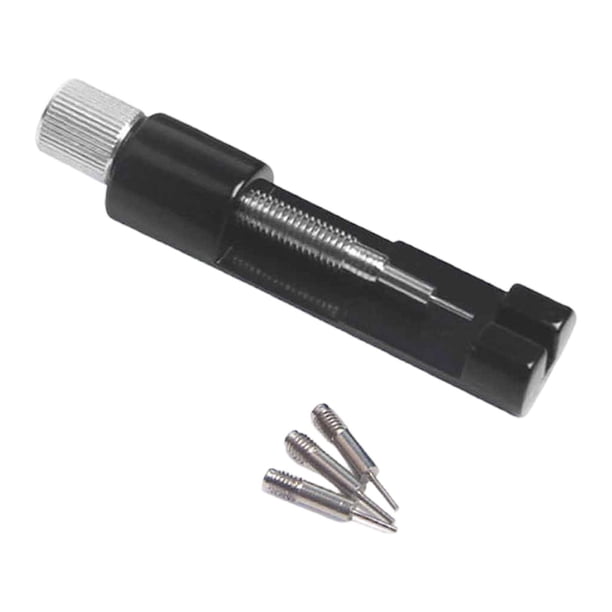 Herramienta portátil para quitar eslabones de correas de reloj, ideal para joyeros y fabricantes de relojes de pulsera. Negro