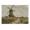 thumbnail image 2 of Awypu Windmill Field Man Walking Dog Wood Puzzle for Adults 300 PCS, 2 of 4
