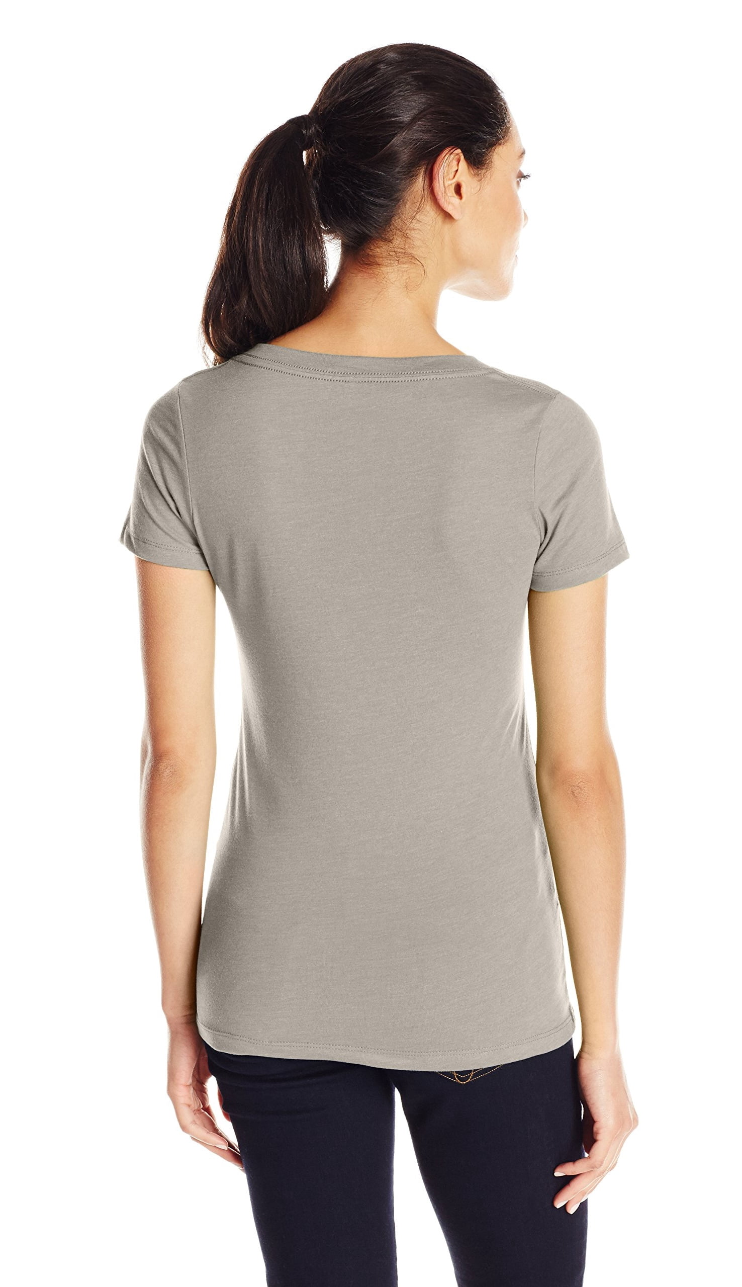 Women's Deep V-Neck Short Sleeve T-Shirt