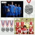 thumbnail image 6 of Uxcell Tournament Award Medals with Ribbons, Winner Medals Prizes for Competitions Sports Party, Gold Silver, 6 of 7