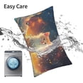 thumbnail image 6 of Rateoe Starry Sky Constellation Cat Pattern Decorative Pillow Case,Throw Pillow Covers,Plush Pillow Cover,Soft Pillow Case,Velvet Pillow Case-14"x20", 6 of 6