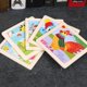thumbnail image 4 of 1 juego de rompecabezas para niños, bonito aspecto de madera, multifuncional, 4 of 5