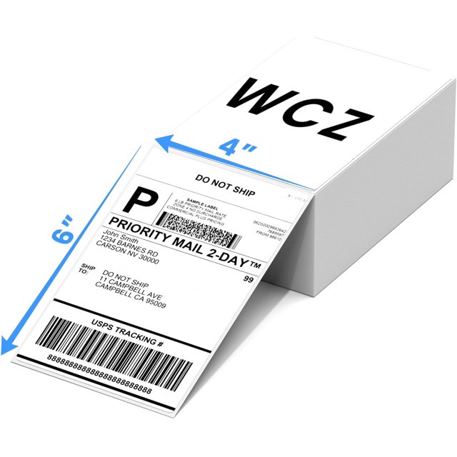 shiyou-4x6 Thermal Shipping Labels for Thermal Printers - 500 Thermal Labels, Commercial Grade, Compatible with Multiple Shipping Label Printer, Ideal for E - Commerce & Logistics Business, White