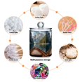 thumbnail image 6 of Yayeee 4 Pack Qtip Holder Bathroom Cotton Swab Canister with Lid Clear Dispenser Set, Wooden Boat, 6 of 6