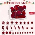 thumbnail image 3 of Texwix Flexcamo 28Pcs Velvet Christmas Tree Ornaments Set,Christmas Ornaments Set,for Xmas Tree Holiday Party Decoration, 3 of 14