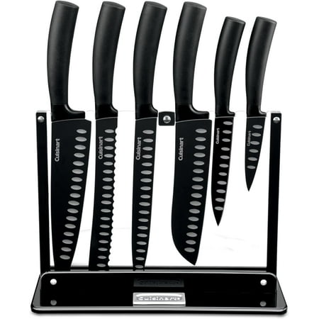 Cuisinart C77NS-7P 7-Piece Non-Stick Edge Collection Cutlery Set with Acrylic Stand