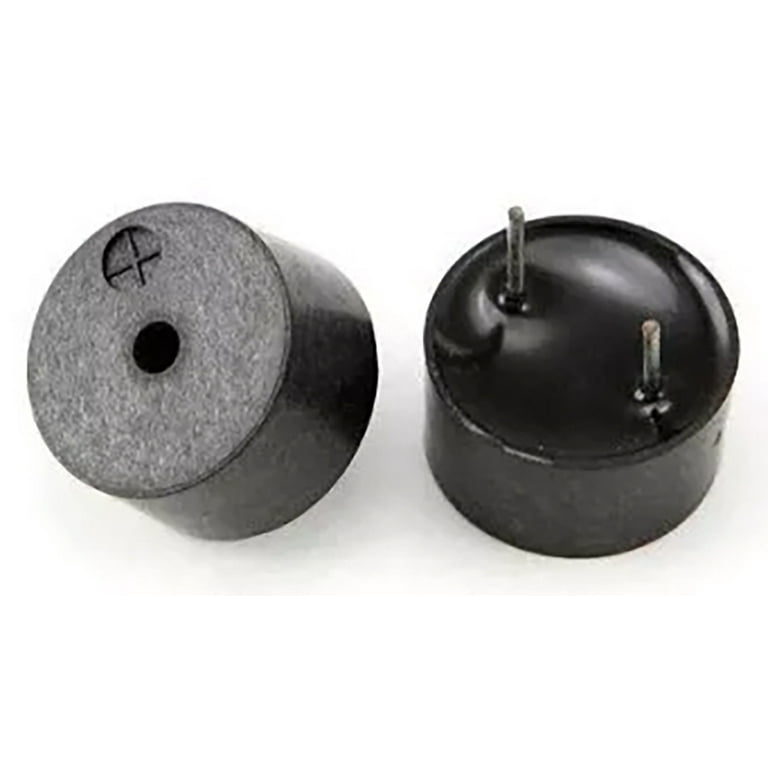 2 Pack 12VDC, 85dB 4000Hz Piezo Buzzer, Sealed, 0.54
