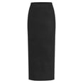 thumbnail image 3 of Sngxgn Womens High Waist Plaid Skirt Pencil Mini Skirts(Black,One Size), 3 of 7