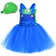 thumbnail image 4 of Disfraz de Super Bros de Anime para niños, vestidos de fiesta de Halloween, ropa de cosplay de los hermanos Luigi, vestido de tutú elegante para niñas, vestido para niños, 4 of 5