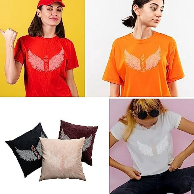 Orange Jersey Number Vinyl Heat Transfer Iron-On T-Shirts DIY Accessories