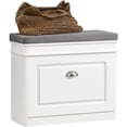 thumbnail image 1 of Banco Zapatero Banca Zapatera Recibidor Zapatera Baul con Asiento Acolchado Organizador Cajon para Zapatos para Entrada(Blanco FSR82-K-W), 1 of 8